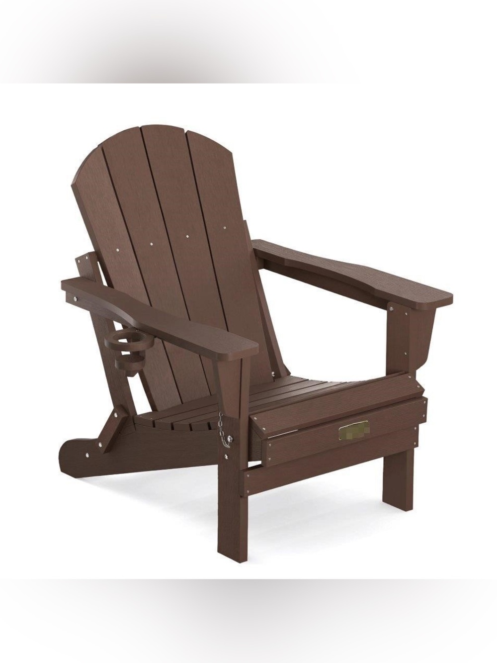 BN-Folding Adirondack HIPS Chair with cup holder